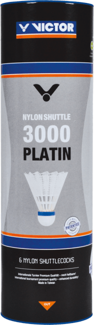 Levně Victor Nylon Shuttle 3000 6ks žlutý/modrý