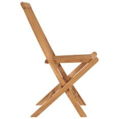 Petromila Skládací zahradní židle 8 ks masivní teakové dřevo