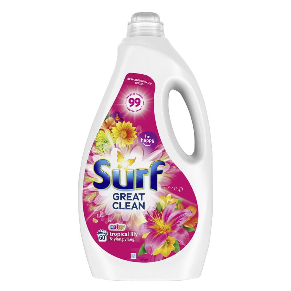 Levně Surf Color gel Tropical Lily & Ylang Ylang 3 l (60 praní)