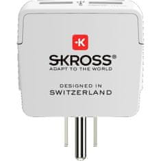 Skross  Cestovní adaptér USA 2x USB pro použití ve Spojených státech