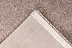 Kayoom Kusový koberec Softtouch 700 Light Brown Rozměr koberce: 80 x 150 cm
