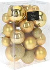HOMESTYLING Vánoční ozdoby sada 26 ks zlatá KO-CAN223000