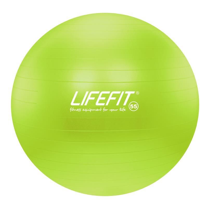 LIFEFIT Gymnastický míč ANTI-BURST 55 cm zelený