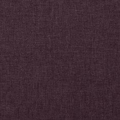 Vidaxl Masážní polohovací křeslo fialové textil