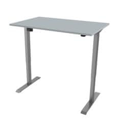 Delso Elektrický výškově nastavitelný stůl ADJUSTER 160x80cm, šedá podnož, šedá deska