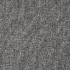 Vidaxl Skládací lenoška na podlahu světle šedá textil