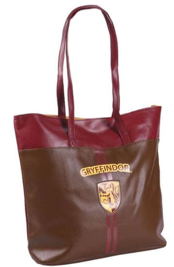 CurePink Dámská taška na rameno Harry Potter: Nebelvír - Gryffindor (38 x 32 x 13 cm) umělá kůže