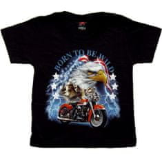Motohadry.com Dětské tričko s orlem a motorkou TDKR 014, 8-10 let
