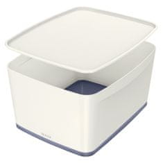 Leitz Organizační box Leitz MyBox - s víkem L / bílá