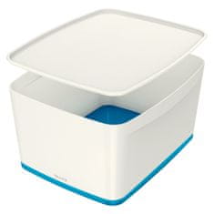 Leitz Organizační box Leitz MyBox - s víkem L / bílo - modrá
