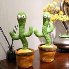 Netscroll Měkký kaktus, který zpívá, tančí, přehrává hudbu a opakuje slova, dárky, nápad na dárek, vánoční dárky, CactusToy