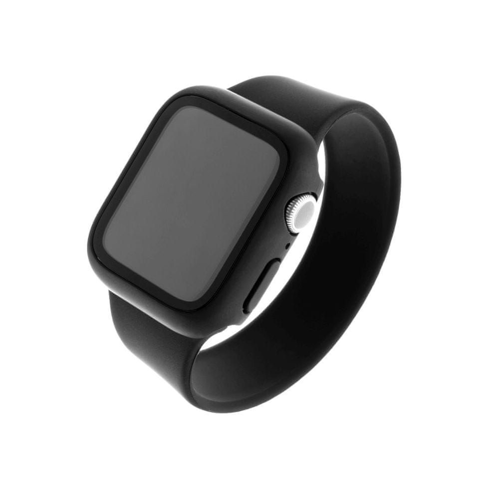 FIXED Ochranné pouzdro Pure+ s temperovaným sklem pro Apple Watch 40 mm FIXPUW+-436-BK, černé