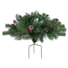 Greatstore Umělý vánoční stromek na cestu zelený 40 cm PVC