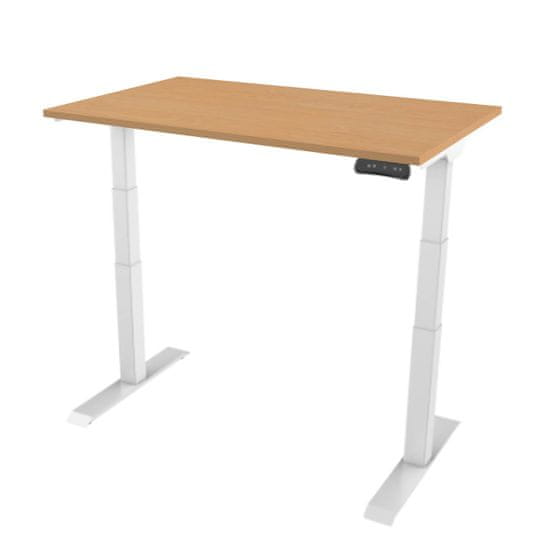 Delso Elektrický výškově nastavitelný stůl PROJUSTER 180x80cm, bílá podnož