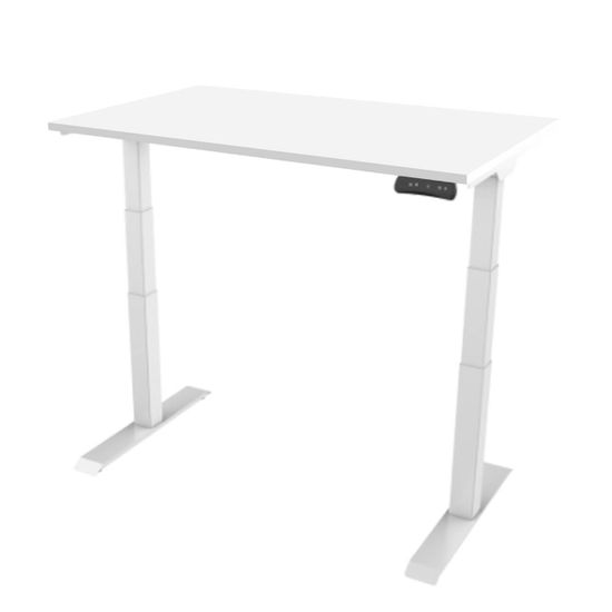 Delso Elektrický výškově nastavitelný stůl PROJUSTER 160x80cm, bílá podnož