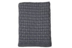 Fine Bavlněná deka DANDY 170 graphite, 130 x 170 cm
