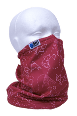 Skipacky Antivirový šátek s nano membránou- červený
