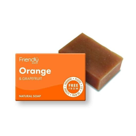 Friendly Soap Friendly Soap přírodní mýdlo pomeranč a grep 95g