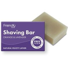 Friendly Soap Friendly Soap přírodní mýdlo na holení pomeranč a levandule 95g