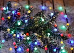 MAGIC HOME Řetěz Vánoce Cherry Balls, 100 LED multicolor, IP44, 8 funkcií