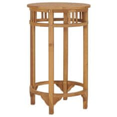 Greatstore Barový stůl Ø 60 cm masivní teakové dřevo