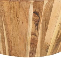 Greatstore Konferenční stolek Ø 65 x 31 cm masivní akáciové dřevo