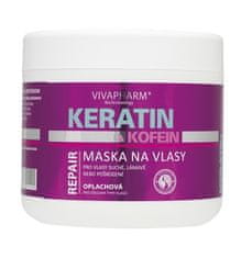 Vivapharm Keratinová maska na vlasy s kofeinem VIVAPHARM  600ml