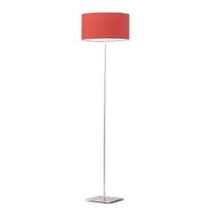 LYSNE.PL Moderní stojací lampa SOFIA chromový rám, červená