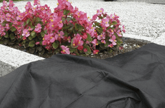 HANDI HELP Netkaná textilie pro péči o hrob 1 x 3 m černá