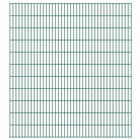 Greatstore 2D zahradní plotové dílce 2,008 x 2,23 m 16 m (celková délka)