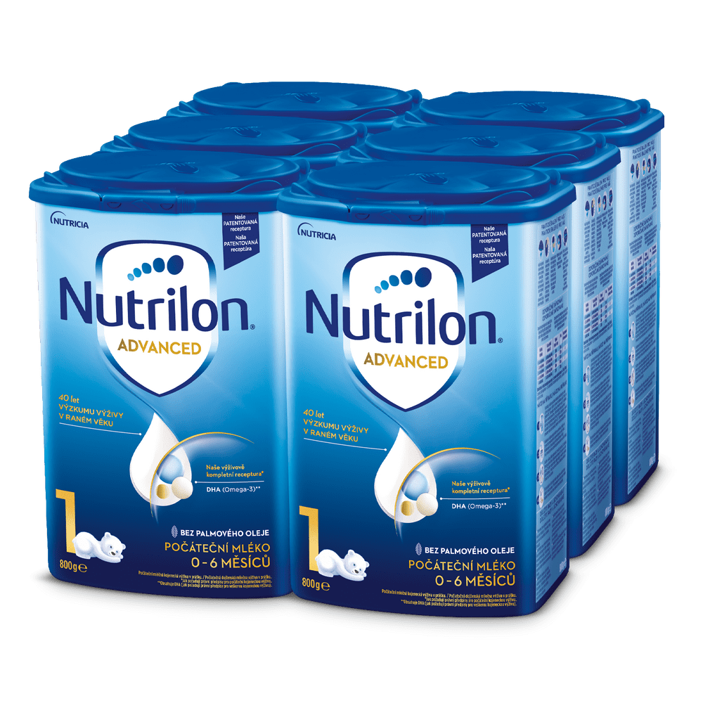 Levně Nutrilon 1 Advanced počáteční kojenecké mléko 6x 800g, 0+
