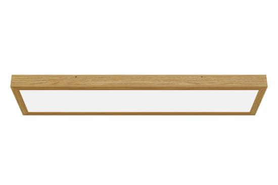 APLED LONG WOODLINE BACKLIT 42W 120x30cm, stropní/přisazené přírodní dřevo dub