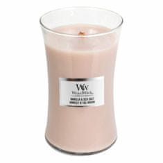 Woodwick Svíčka oválná váza , Vanilka a mořská sůl, 609.5 g