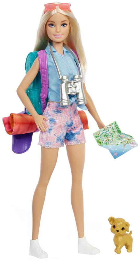 Levně Mattel Barbie Dreamhouse adventures Kempující panenka Malibu HDF73