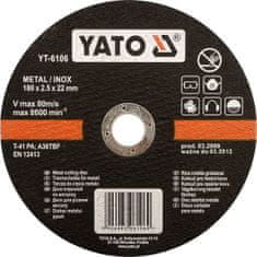 YATO Kotouč řezný na kov 230 x 22 x 2,0 mm INOX