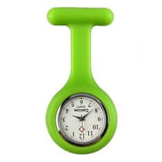 Daklos Silikonové připínací kapesní hodinky nejen pro zdravotní sestru - Světle zelená