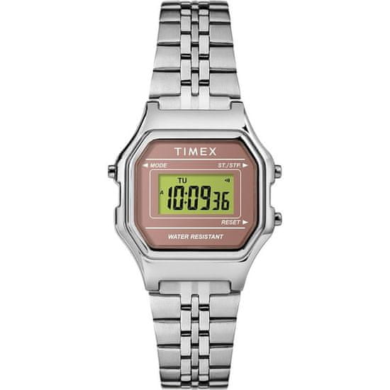 Timex Digital Mini TW2T48500, stříbrné