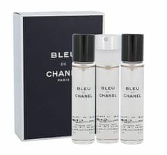 Chanel 3x20ml bleu de , toaletní voda, náplň