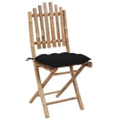 Petromila Skládací zahradní židle s poduškami 2 ks bambus