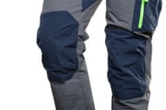 NEO TOOLS Panské pracovní kalhoty premium, 4 way strečové, şedo-modré, Velikost L/52