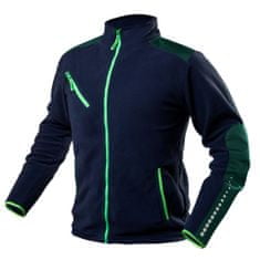 NEO TOOLS Pracovní fleecová bunda premium, modro-zelená, Velikost S/48