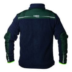 NEO TOOLS Pracovní fleecová bunda premium, modro-zelená, Velikost S/48