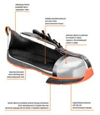 NEO TOOLS Bezpečnostní obuv s1, ocelová şpička, černé, Velikost 43
