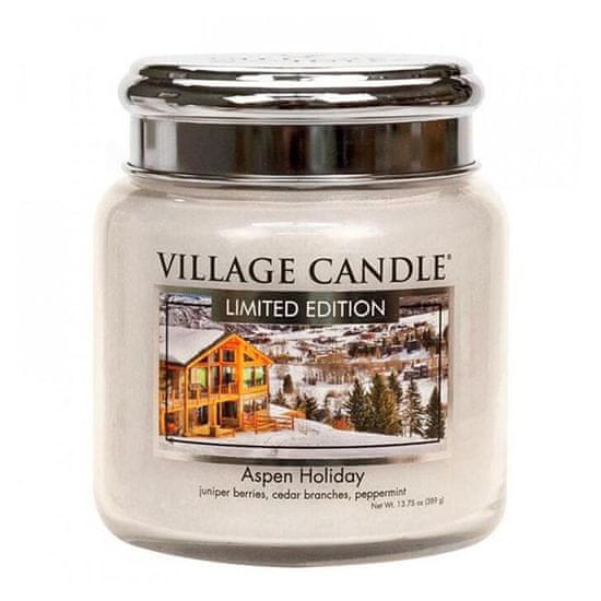 Village Candle vonná svíčka Aspen Holiday (Dovolená v Aspenu) 454g
