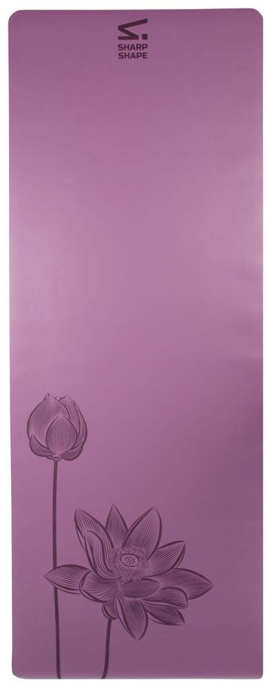 Sharp Shape Podložka na jógu Flower fialová