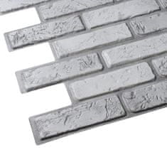 Grace 3D obkladový omyvatelný panel PVC Cihla šedá (971x498) mm
