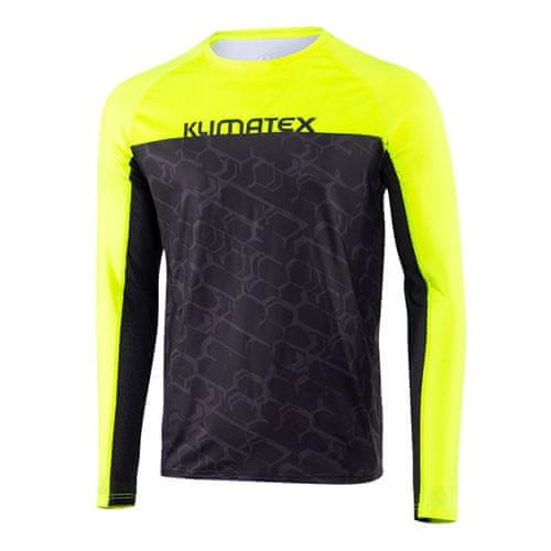 Klimatex Pánské triko , DR BIRKI XL černá/zelená neon | RUN-P05-BIRKI-XL-900/615