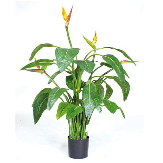 A La Maison STRELÍCIE EXCLUSIVE umělá kvetoucí rostlina výška 150 cm, zeleno - oranžová