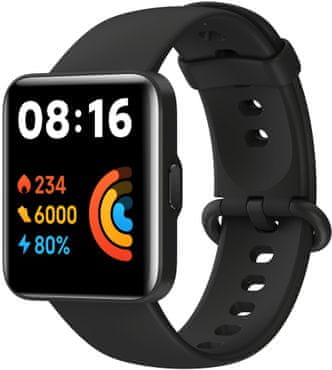 Chytré hodinky Xiaomi Redmi Watch 2 Lite, barevný TFT LCD displej, dlouhá výdrž, multisport, GPS, Glonass, Galileo, BDS, SpO2, spánek, tepová frekvence, srdeční zóny vyspělá GPS SpO2 vodotěsné chytré hodinky 5ATM 100+ sportovních režimů Bluetooth 5.0 notifikace z telefonu