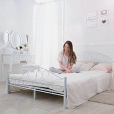 Mimi postelový rám s roštem jako dárek, ve více rozměrech a barvách - bílý 140x200 cm